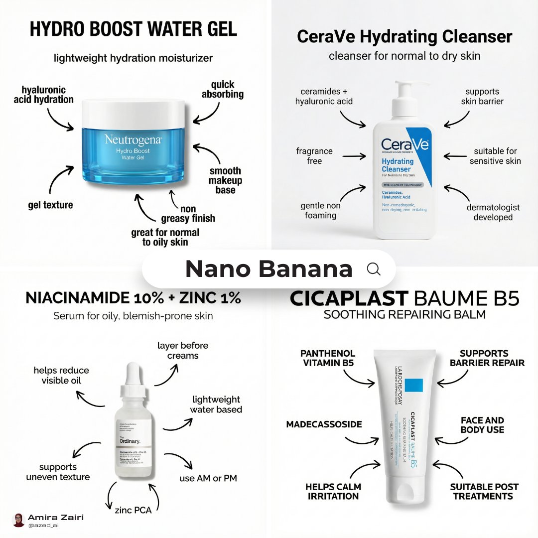 Minimal Skincare Infographic Poster