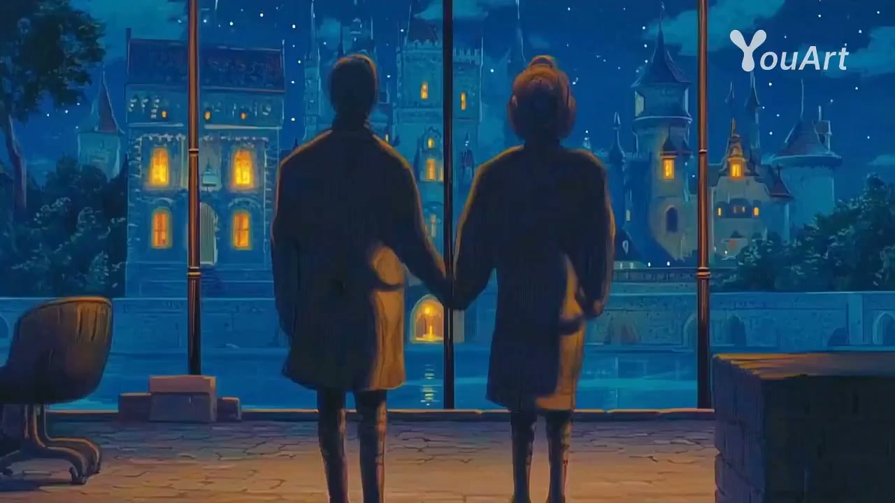Misty Night Castle Lovers