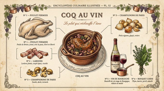 Vintage Botanical Food Exploded View