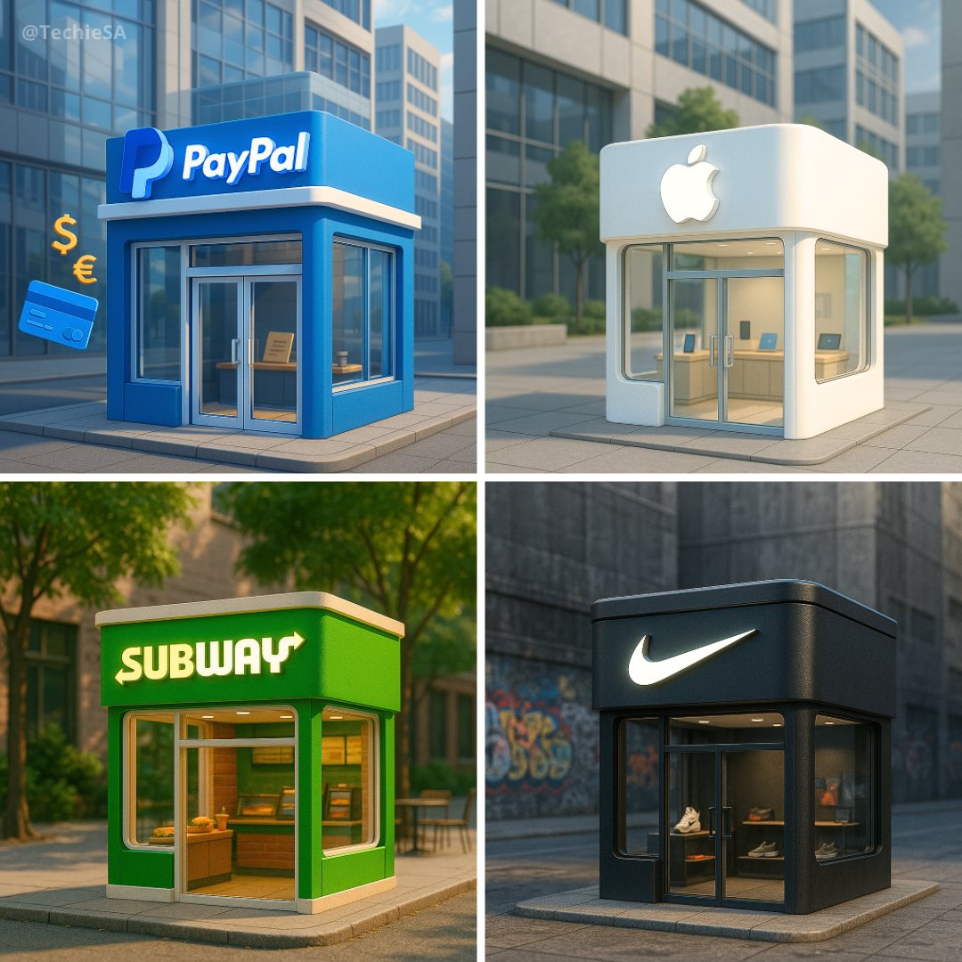 Ultra-realistic 3D Render of a Cute Miniature BRAND NAME Storefront Building