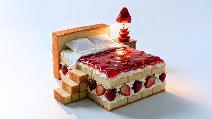 Photorealistic Conceptual Food Art Portrait a Minimalist Representation of a SITE