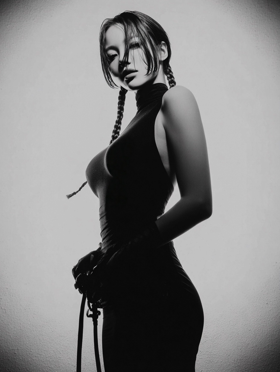 Black-and-White Portrait of Style