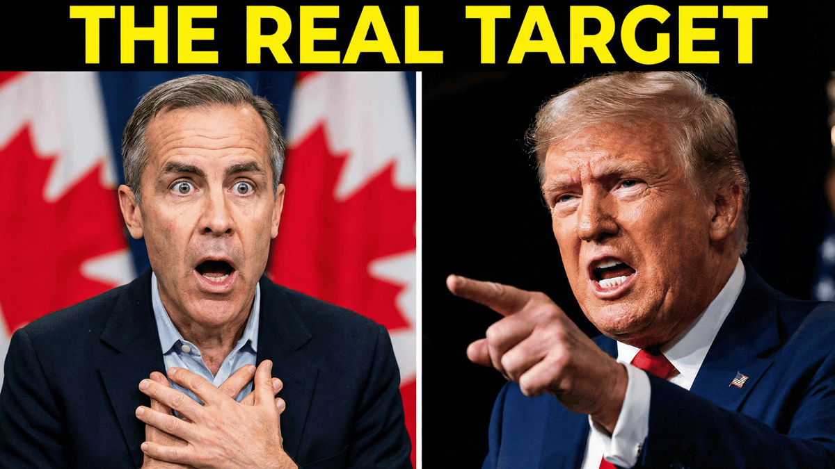 Trump Angry Points Carney Target