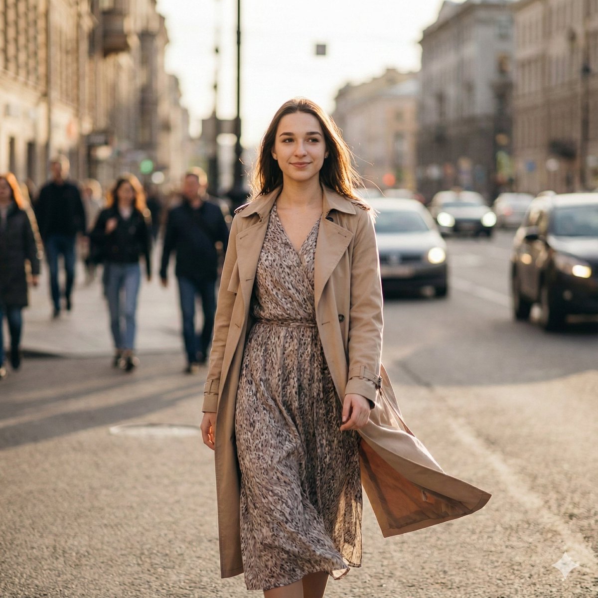 Golden Hour Confident Street Walk