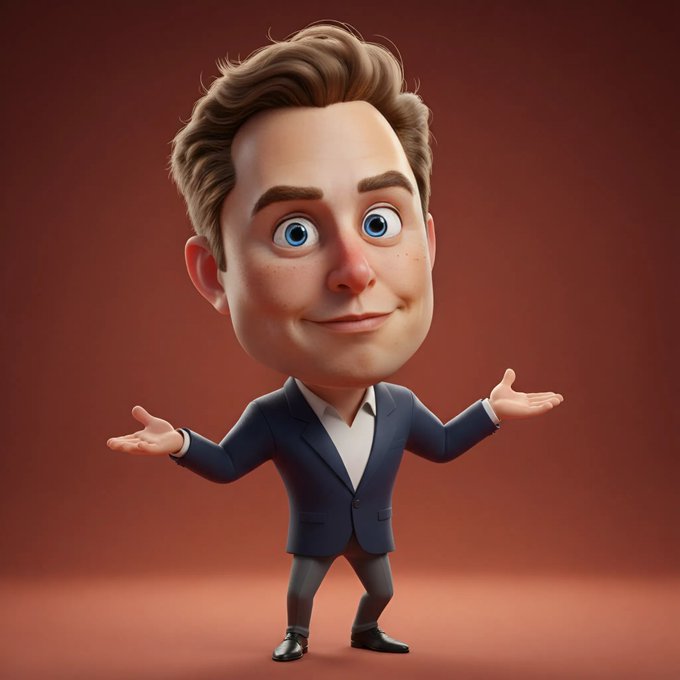 Full-body 3D Caricature of Character Name in Pixar/DreamWorks Style