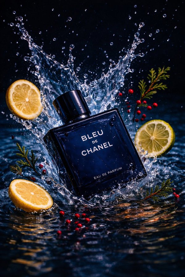 Blue Splash Bleu Chanel Ad