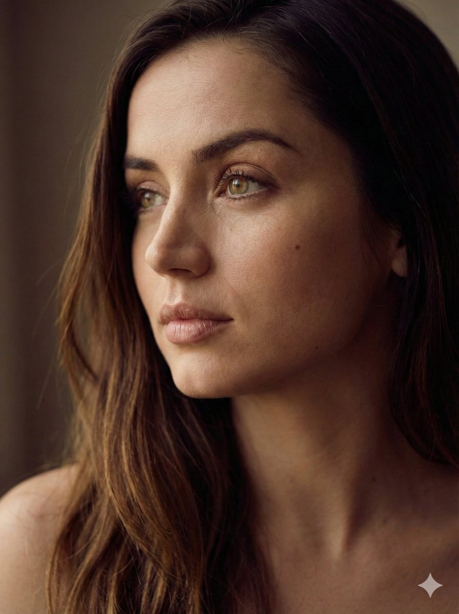 Soft Cinematic Side Profile Aesthetic Portrait