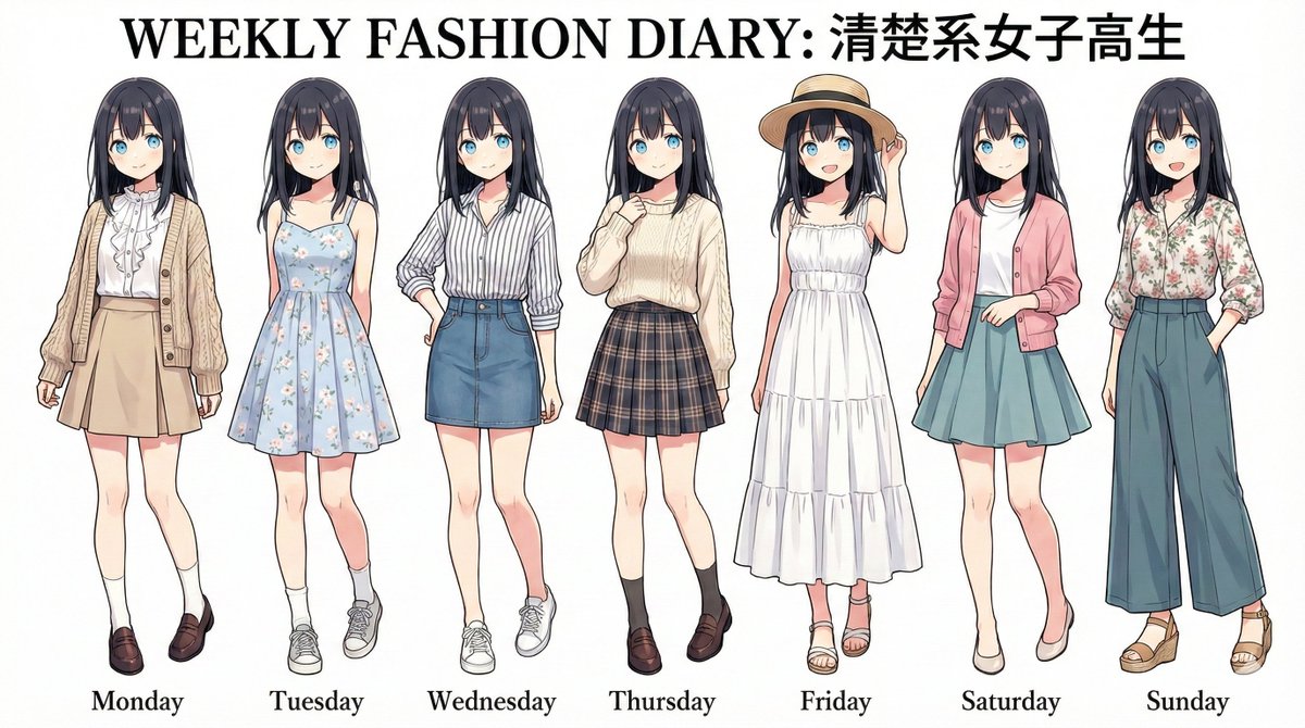 Generate a Week of Outfit Pairings