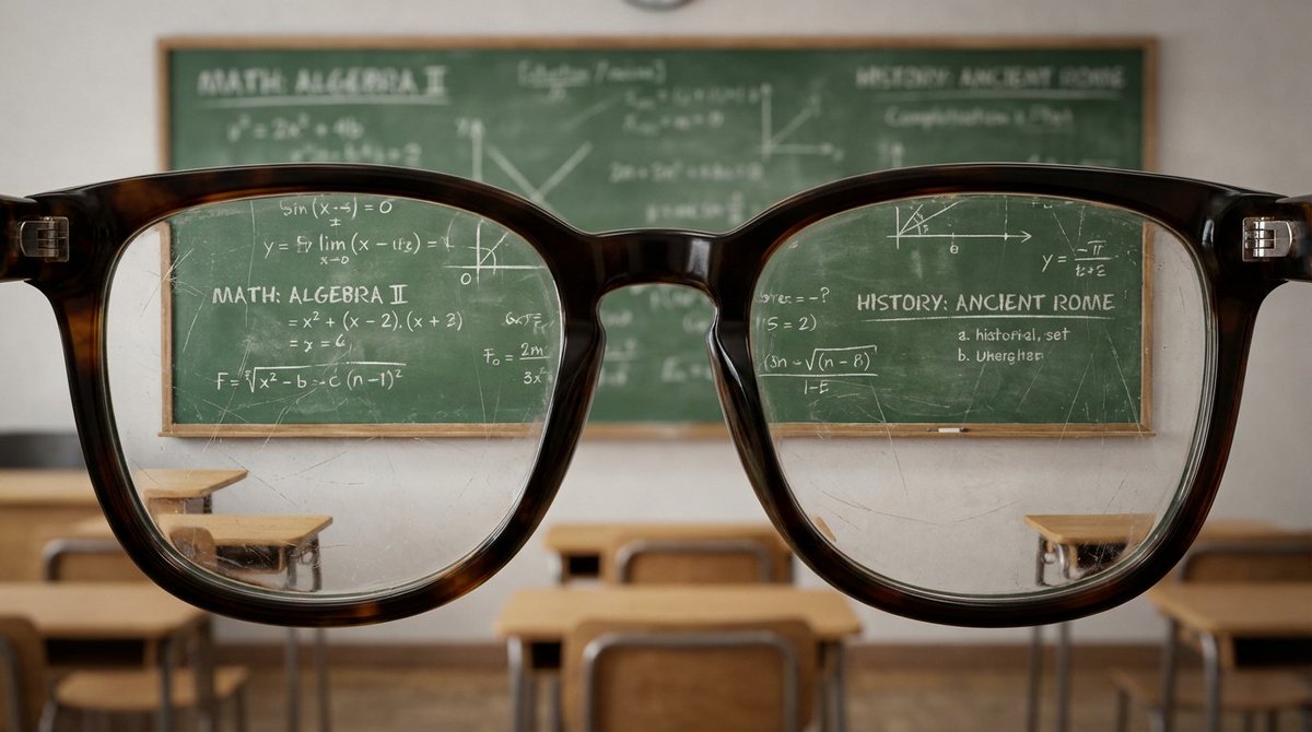 Ultra Hugging Close-up View of with Edges of Glasses with the
