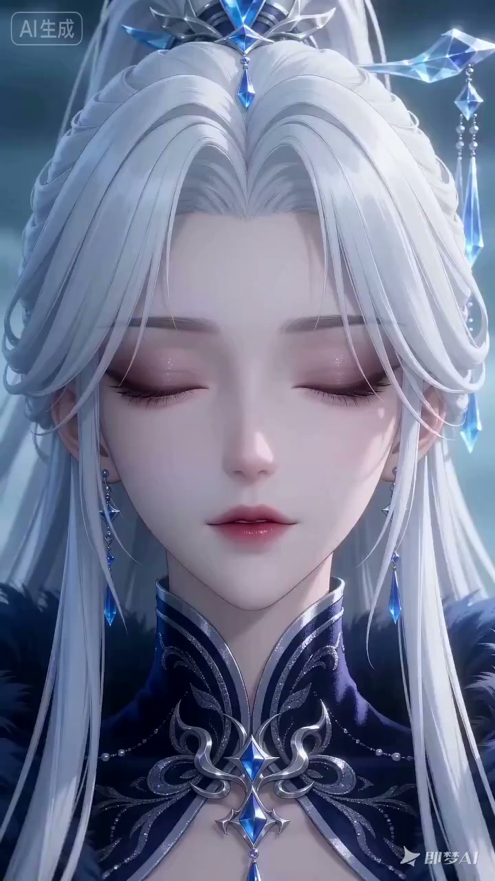 Cold White Hair Girl Summons Dragon