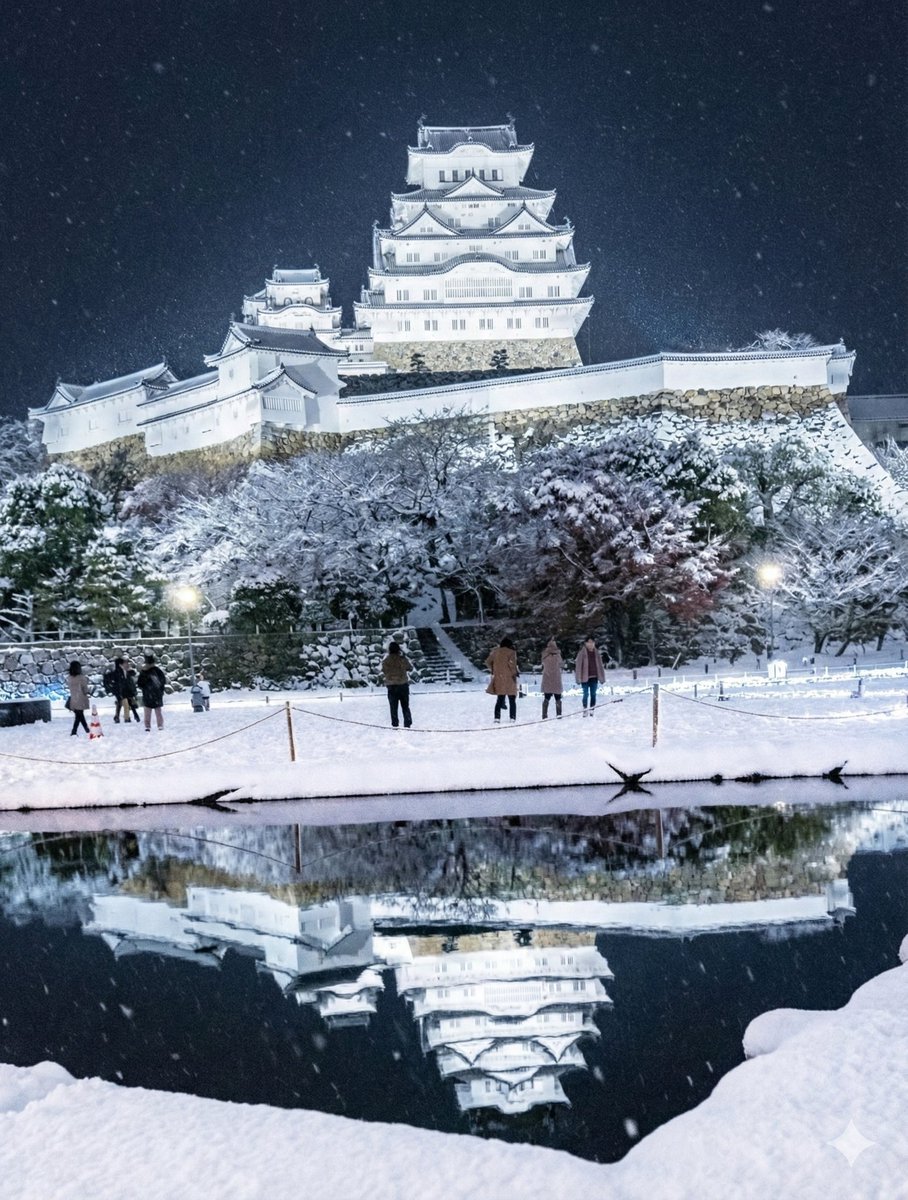 Mirror Flower Moon Himeji Snow