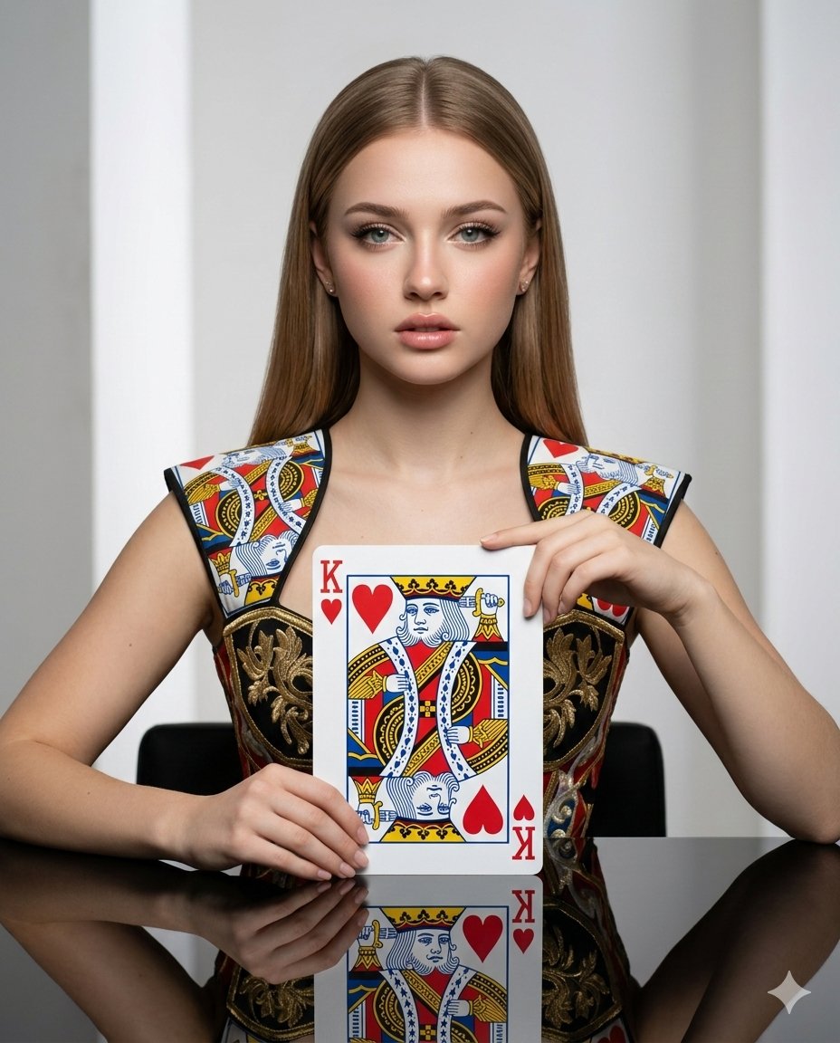 Ultra Realistic Conceptual Playing Card Fashion