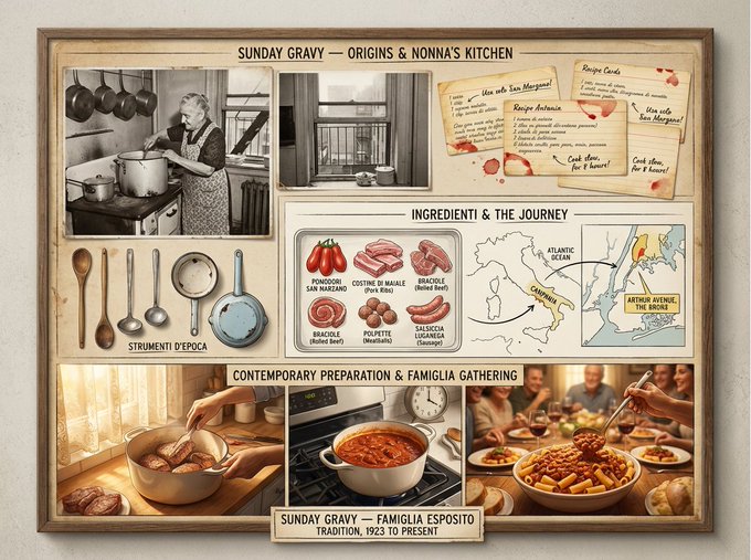 Culinary Heritage Board Documenting DISH CULTURE REGION ERA