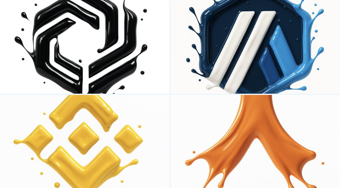 A Hyper-realistic 3D Render of the Attached Logo Formed by Glossy