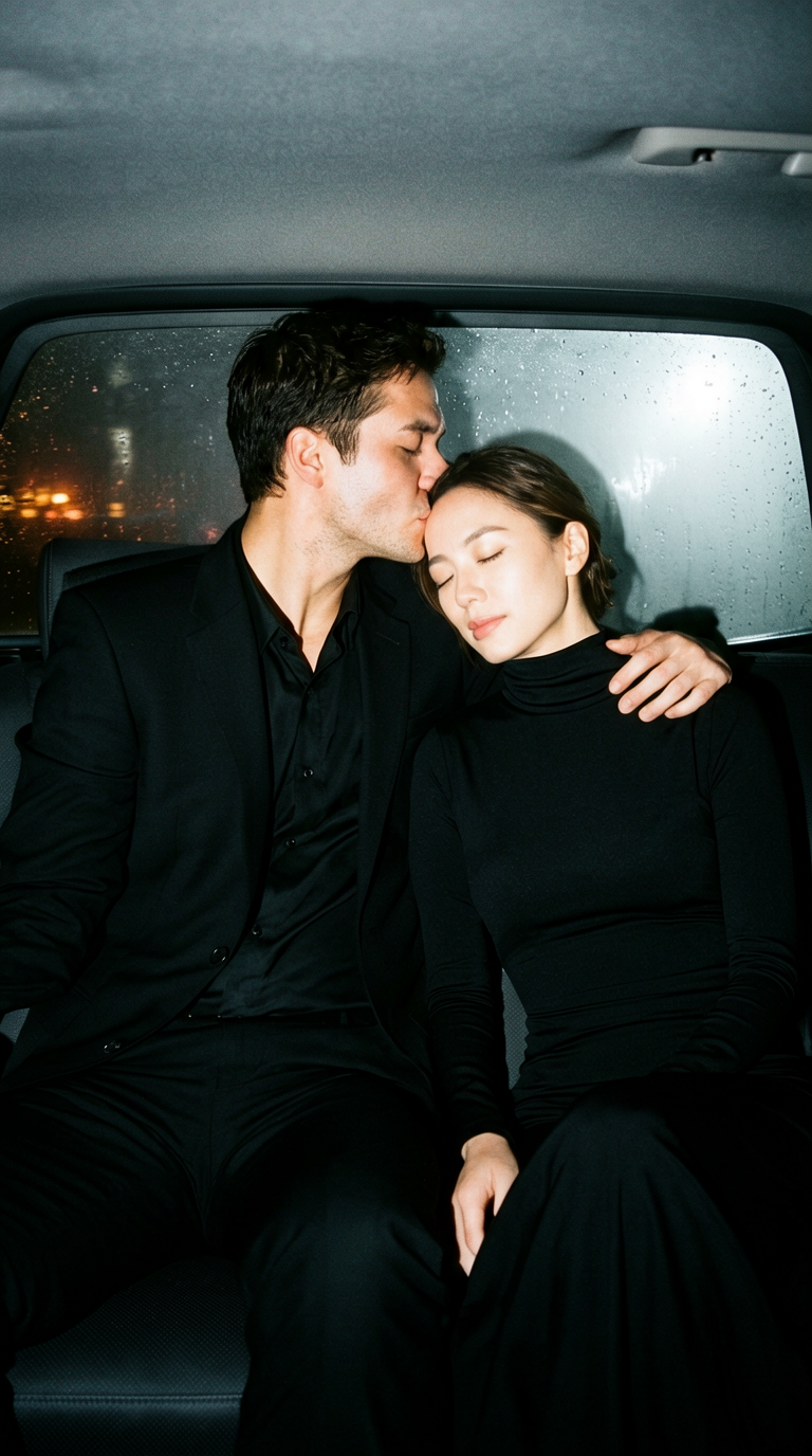 Late Night Backseat Intimate Moment