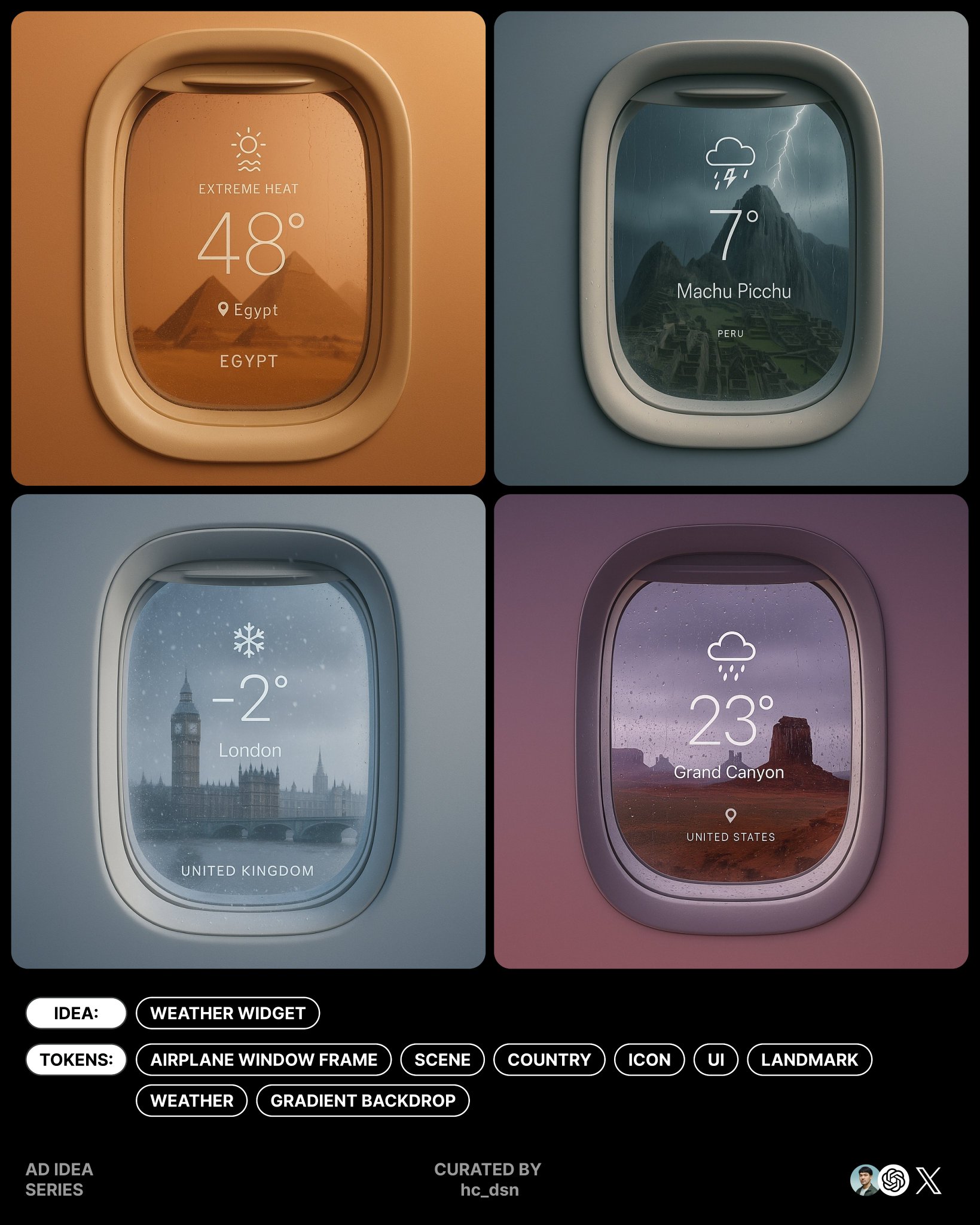 Image with 1 1 Ratio Surreal Minimal Aesthetic Airplane Window Frame