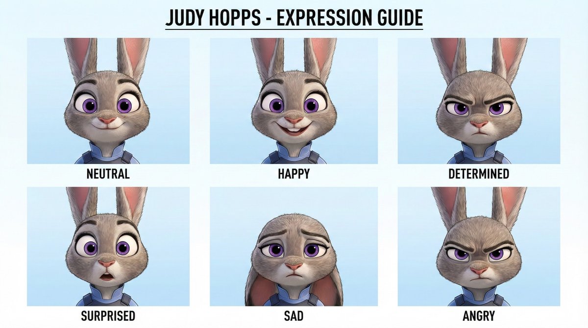 A Character Design Expression Style Guide of Image Aspect Ratio 16