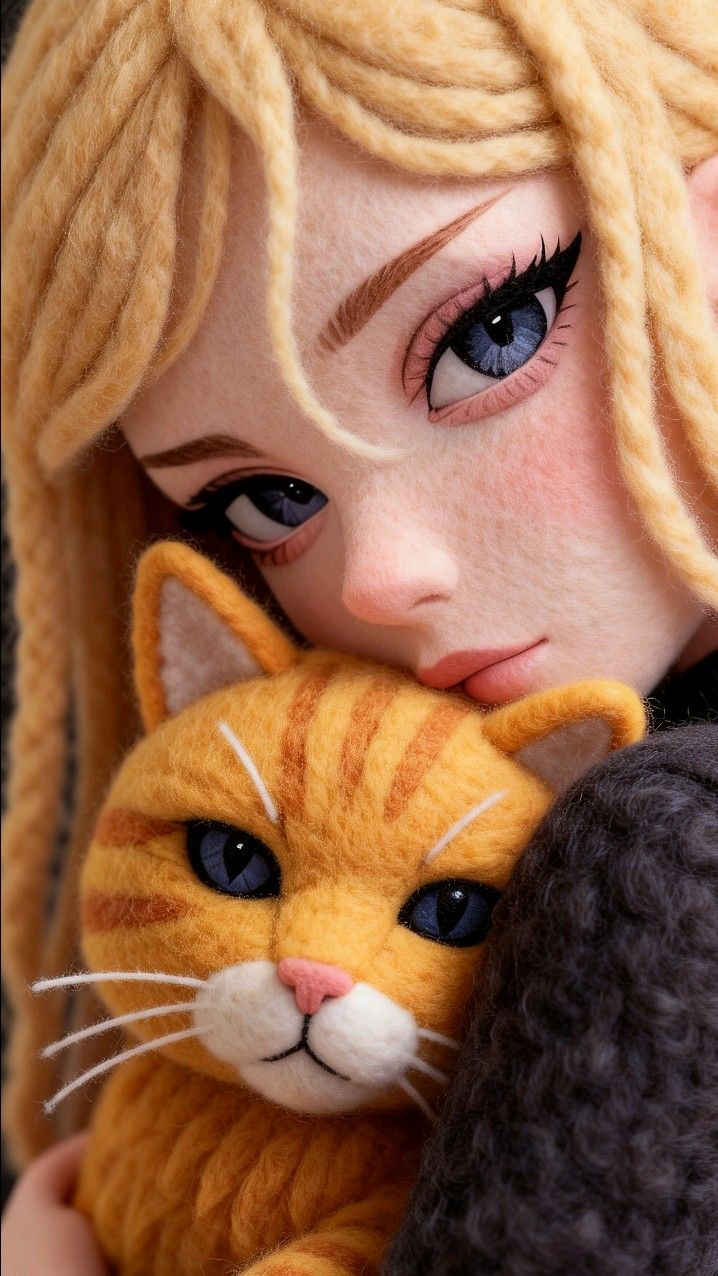 Ultra Felt Girl Cat