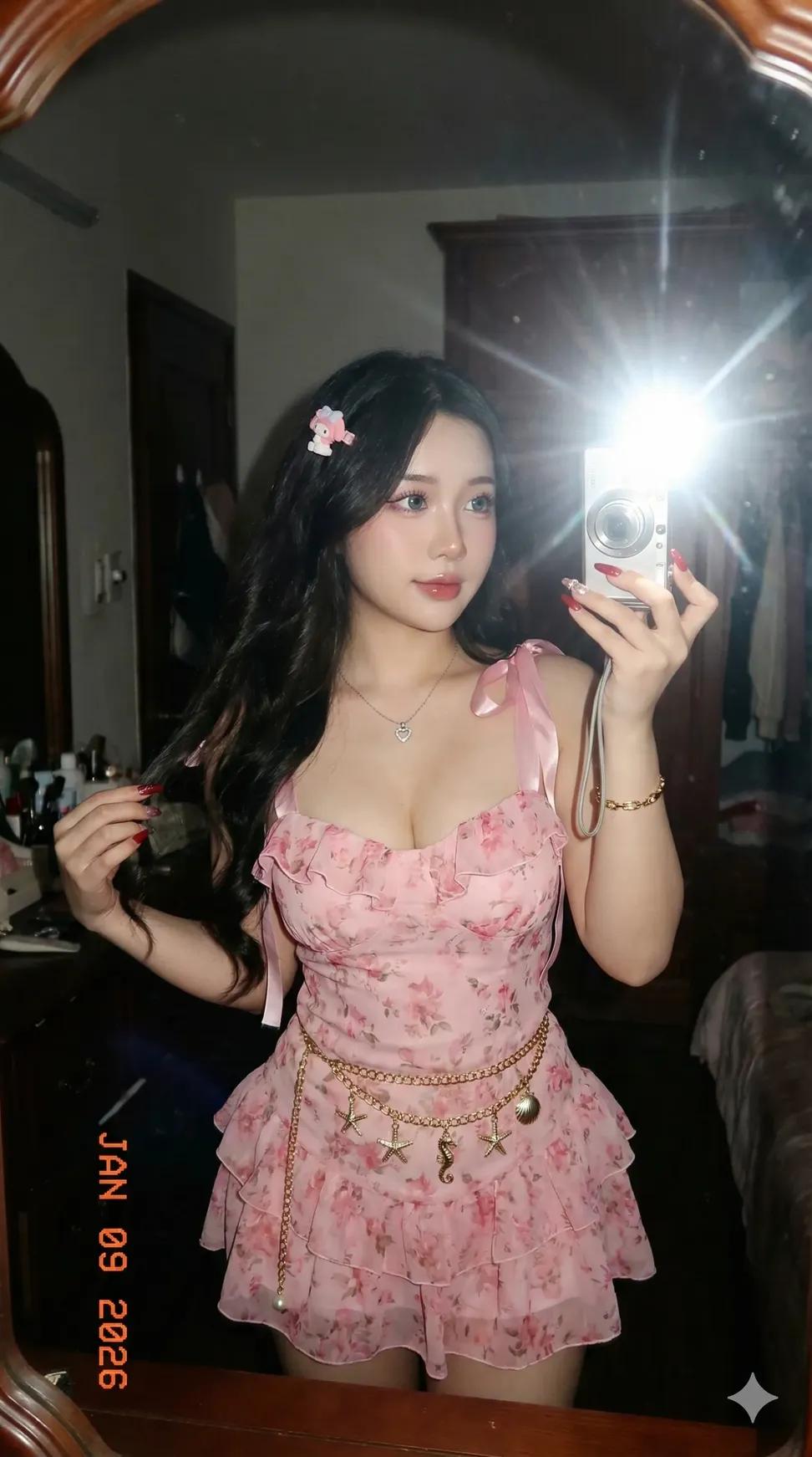 Y2k Mirror Pink Softgirl