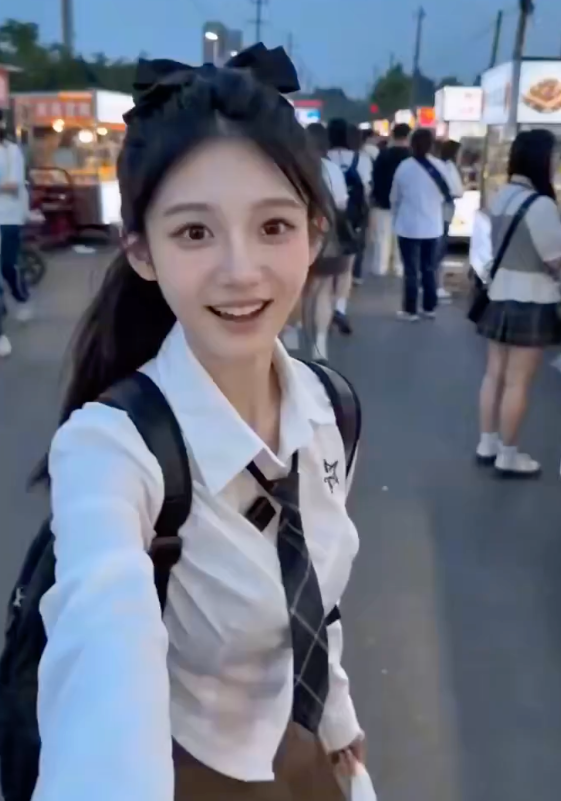 Night Market Pov Schoolgirl Girlfriend