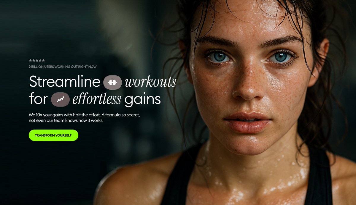 A Closeup Face of a Young Woman After a Workout Sweaty