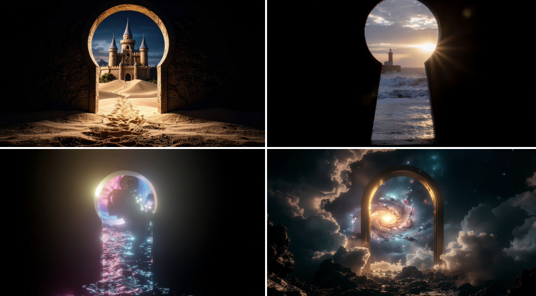 Looking Through a MATERIAL Keyhole Towards a Mythical WORLD Dark Fantasy