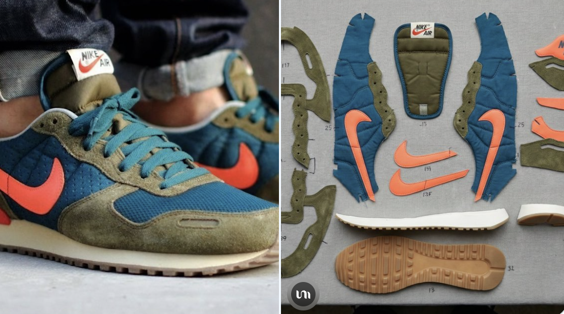 An Image of the Different Patterns That Makes Up This Shoe