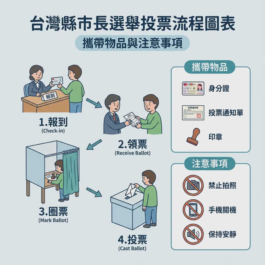 Illustrated Taiwan Mayor Election Flowchart