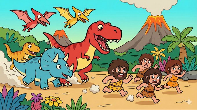 Illustrated 2D Flat Cartoon