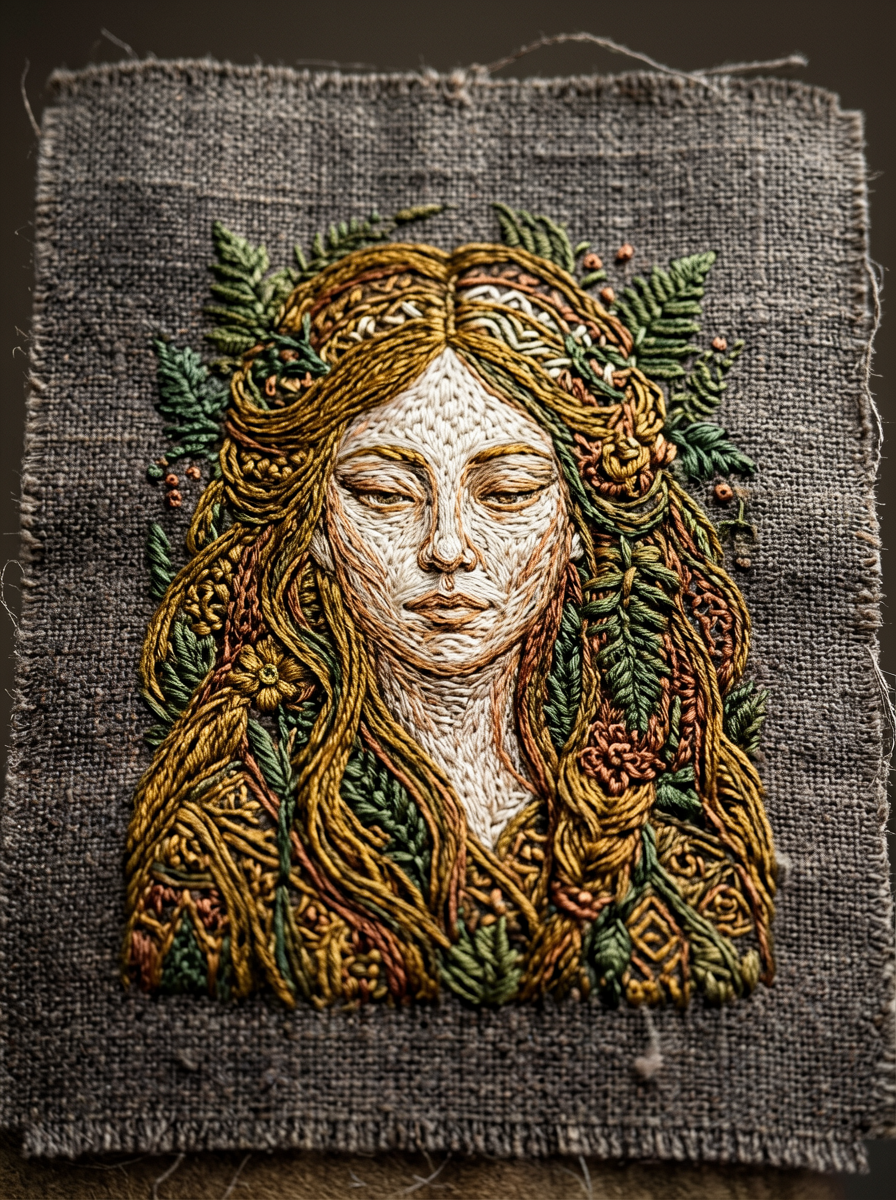 Embroidered Portrait