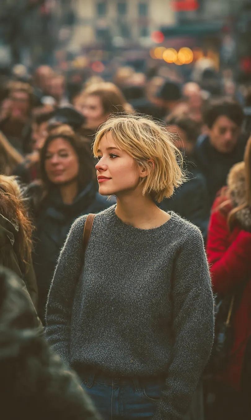 Create an Ultra-realistic 8K Candid Street Portrait Capturing Quiet Emotion and