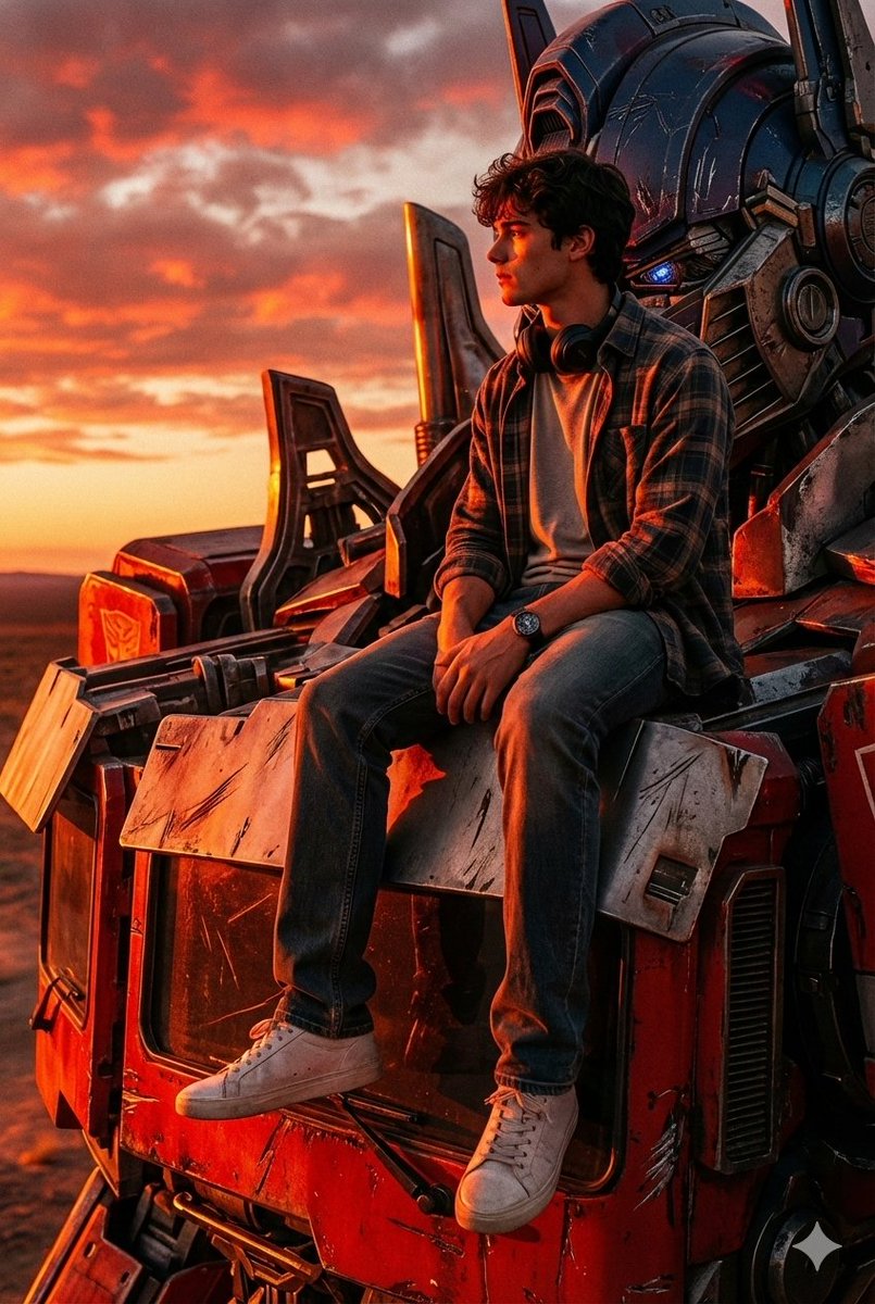 Epic Optimus Sunset Realism