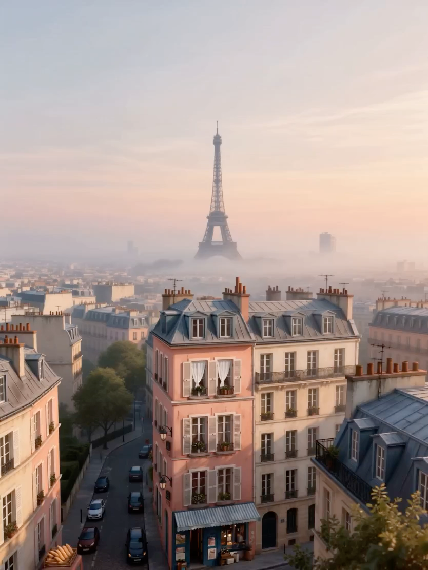 Lonely Monologue in Pink Paris Apartment