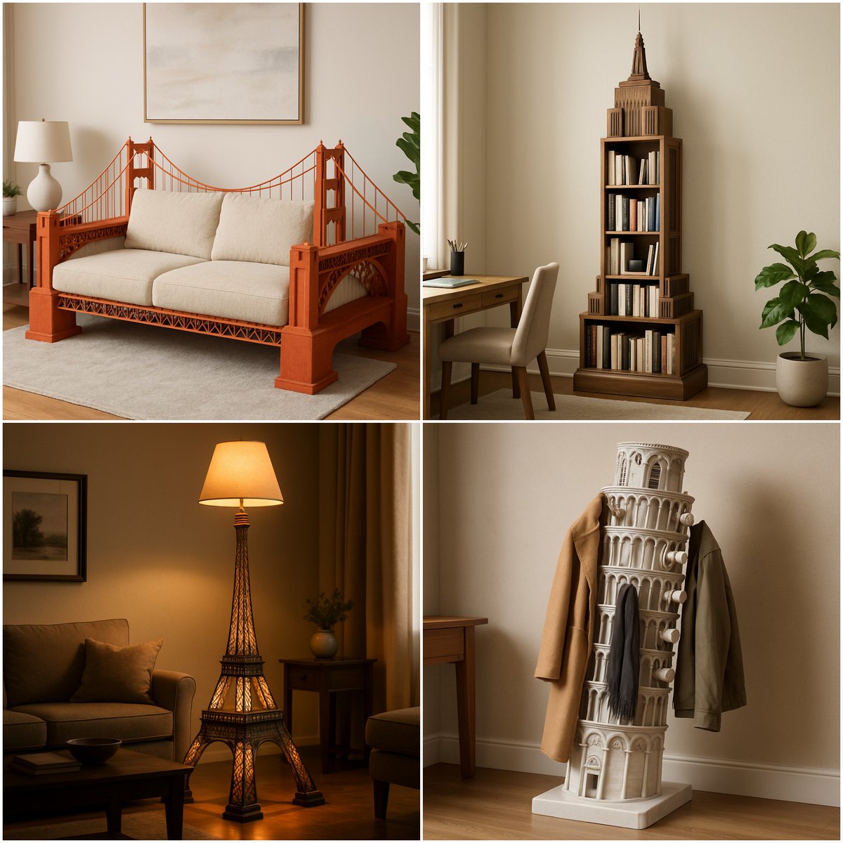 LANDMARK Statue of Liberty/Eiffel Tower/Big Ben Perfectly Carved and Functional as