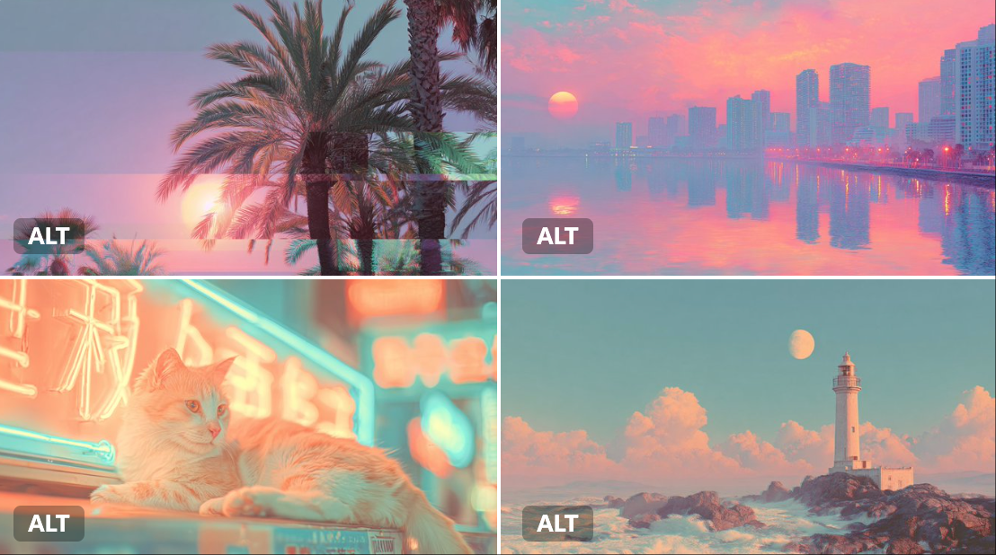 SUBJECT Rendered in Dreamlike Vaporwave Distortion