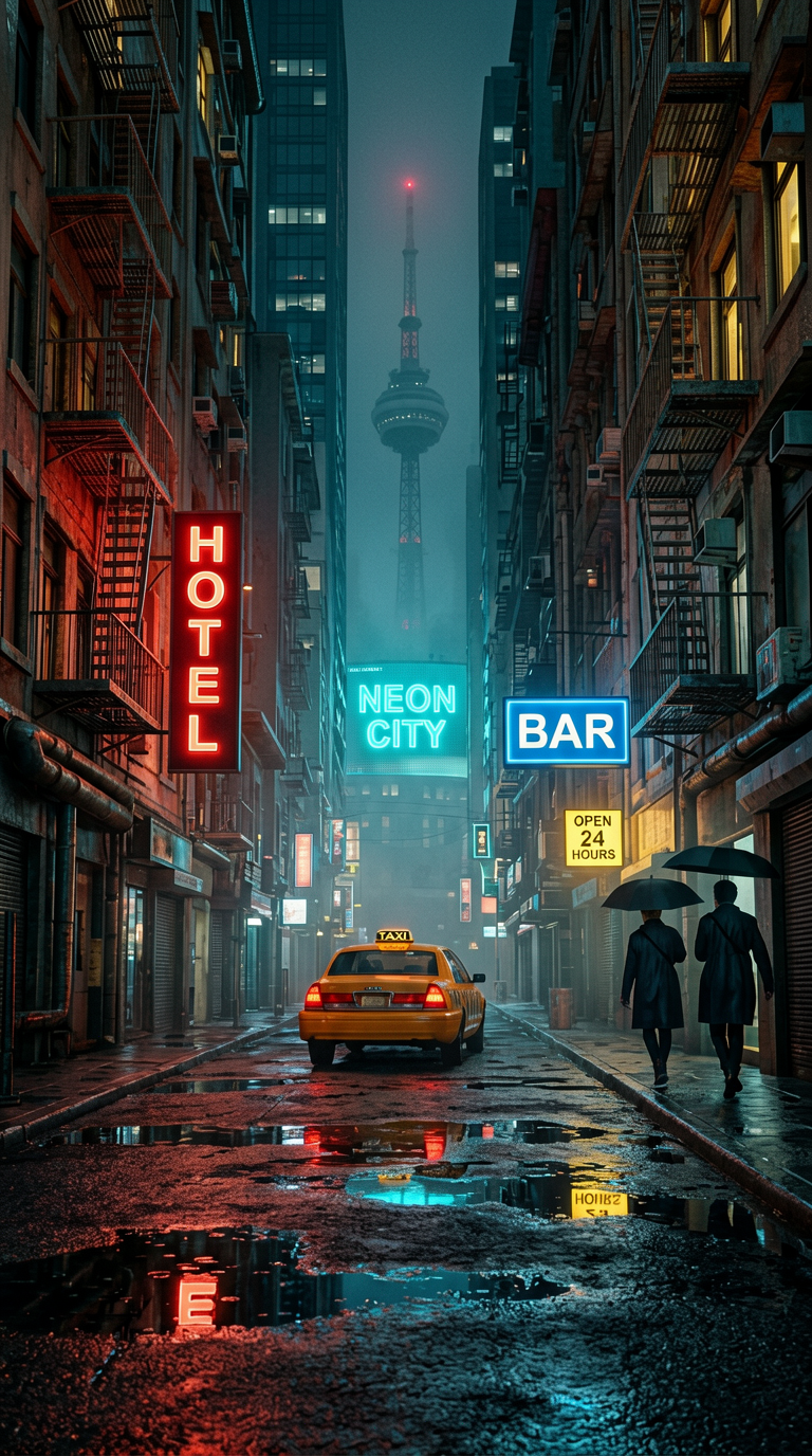 First-Person City Night Street Photography