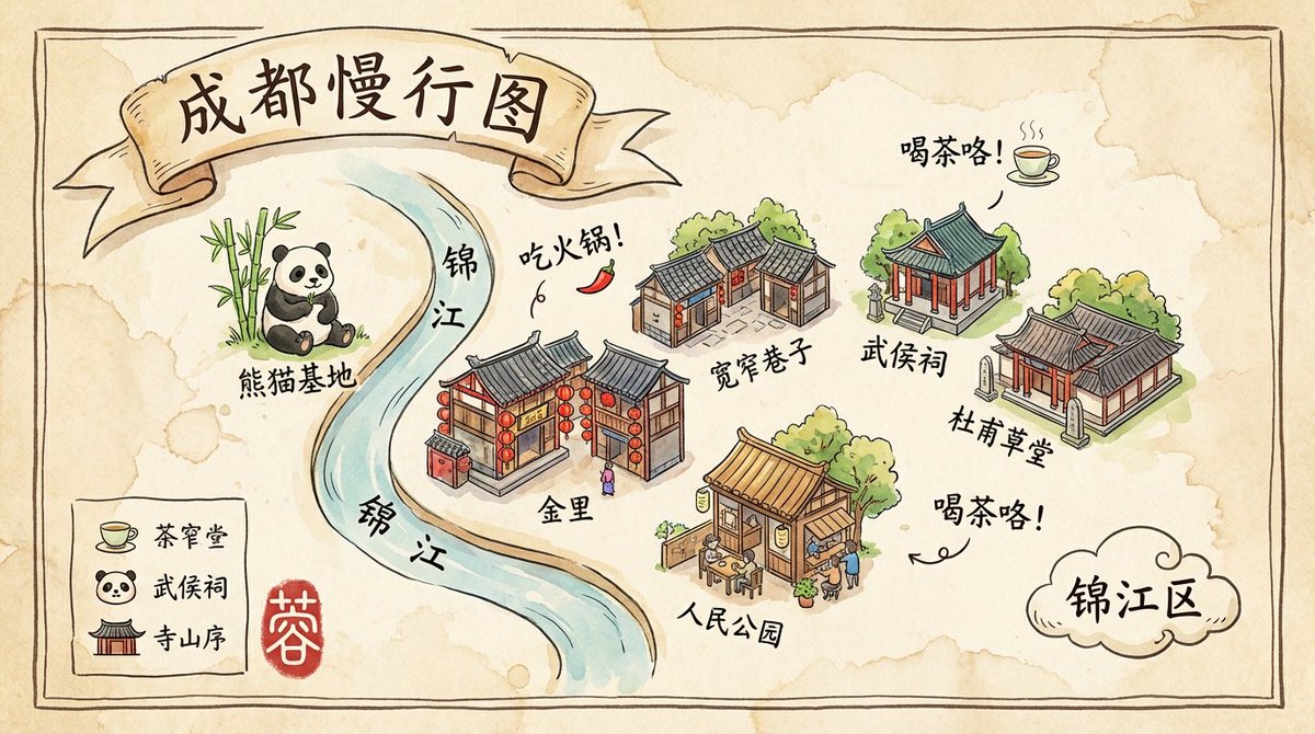 Chengdu Travel Map