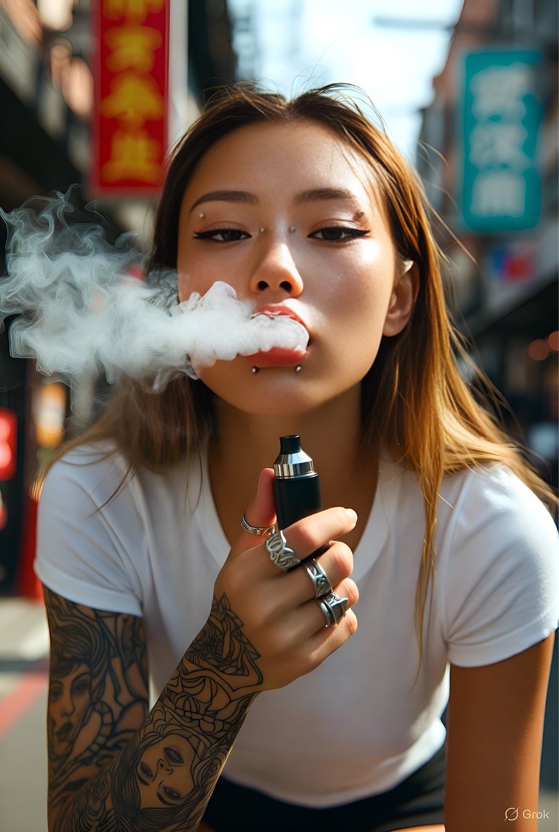 Tokyo Backstreet Vape Tattoo Girl