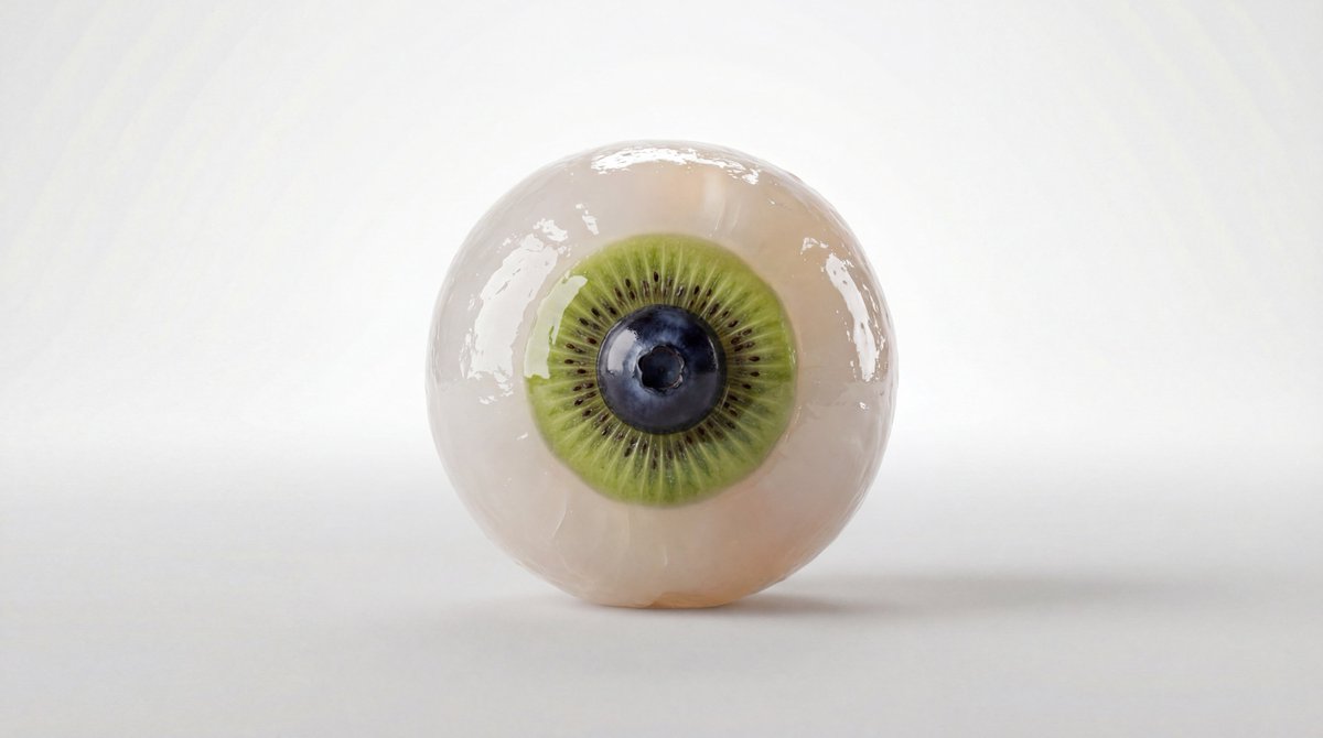 Ultra Realistic 3d Fruit Eye Macro