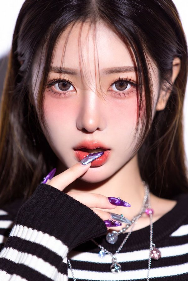 Ultra-Close Portrait of a Young Woman