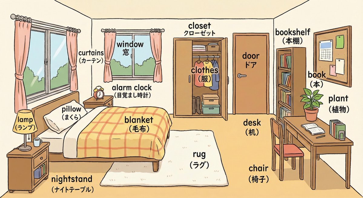 Label Every Object in English and Japanese