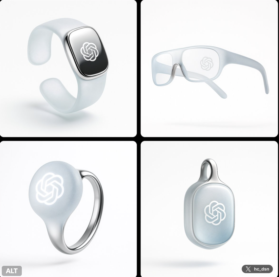 Image with 1 1 Ratio a Next-gen Wearable Ai Device Type
