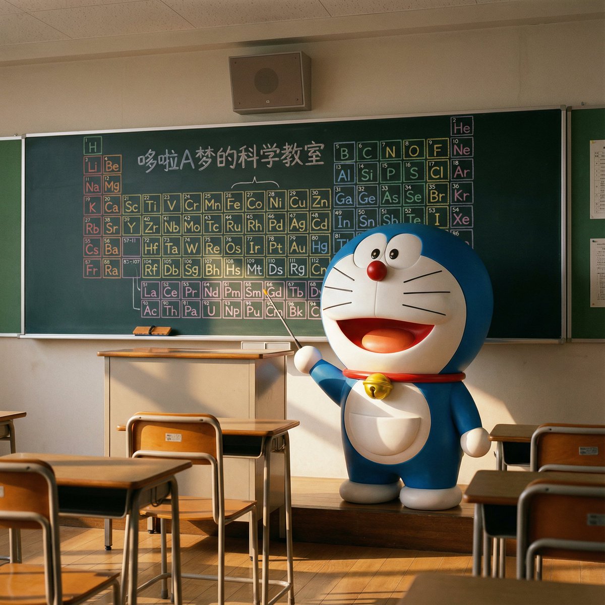 Doraemon Giving a Lesson
