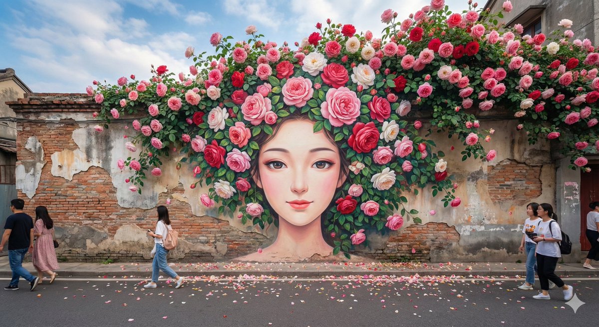 Highly Photographic Street Mural