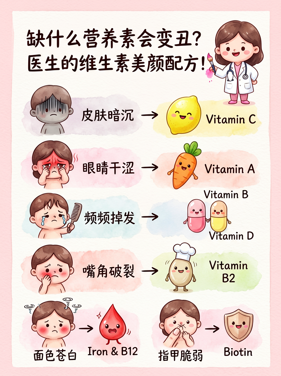 Hand-Drawn Beauty Science Illustration