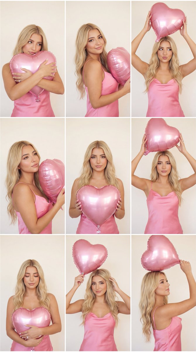 Dreamy Pink Balloon Magazine Grid