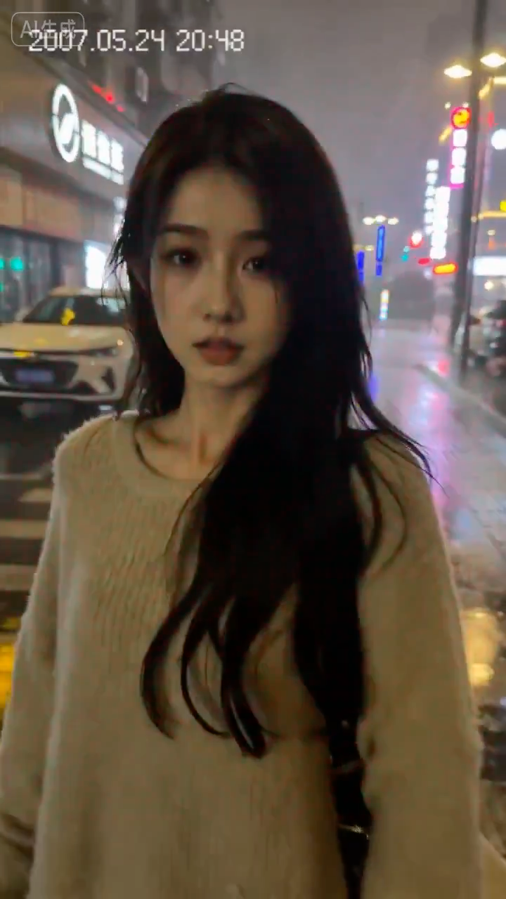 Rainy Night Encounter Retro Phone