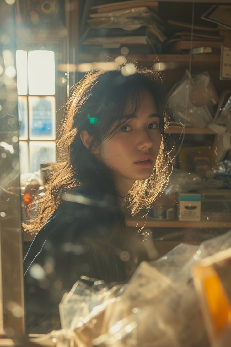Backlit Dust Japanese Film Girl