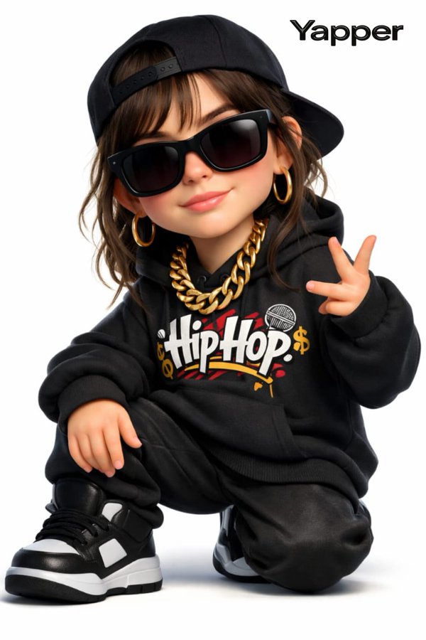 Pixar Style 3d Hip Hop Girl Design