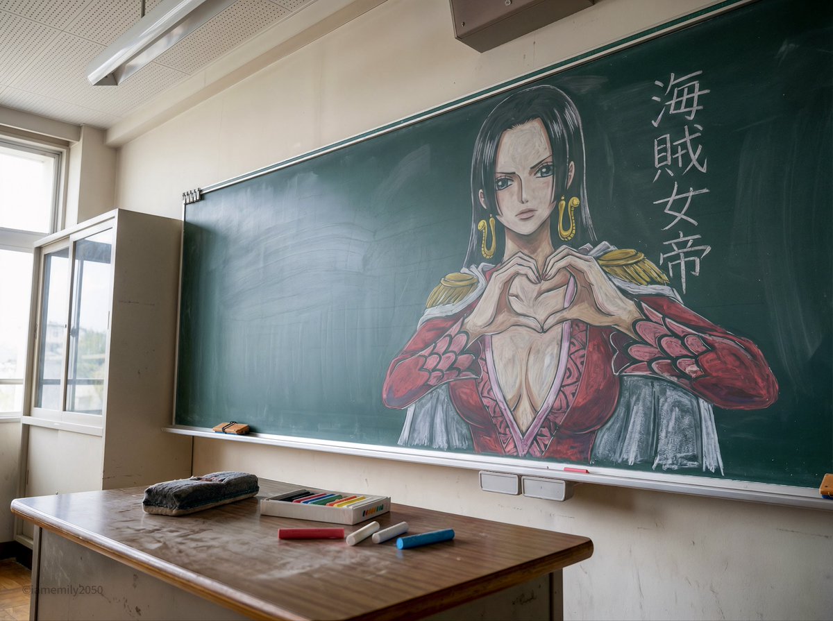 Intent Photorealistic Documentation of a Specific Chalkboard Art Piece Featuring a